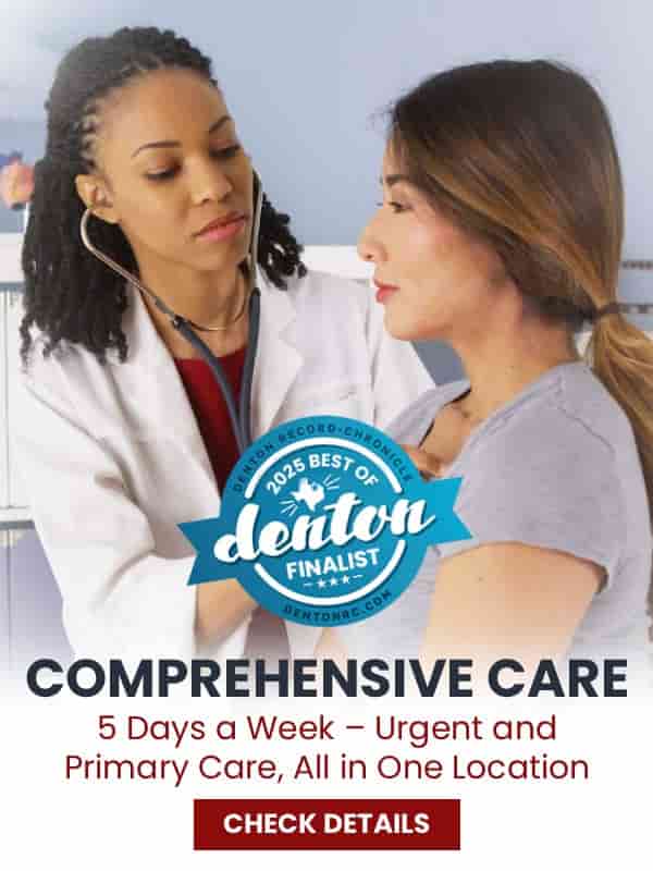 Welcome to Minor Emergency of Denton, Urgent Care Clinic Located in Denton, TX Welcome to Minor Emergency of Denton, Urgent Care Clinic Located in Denton, TX